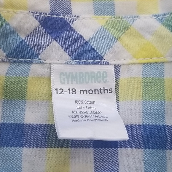 Gymboree Button Down Plaid Shirt 18 Month Bundle - Picture 7 of 11